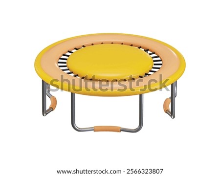 Trampoline icon 3d render concept of outdoor jump object icon vector illustration