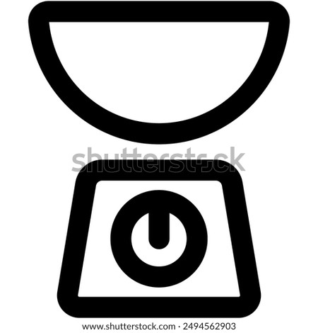 Weigher icon for websites, applications or infographics in the context of business, health, and so on