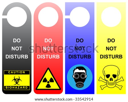 Do not disturb signs - pack 1