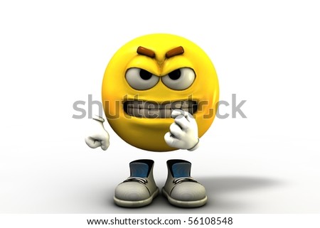 Baring Teeth Emoticon Stock Photo 56108548 : Shutterstock