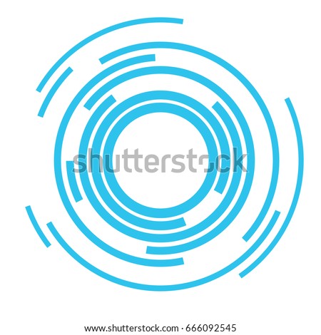 Concentric rings Sound wave background Vector illustration