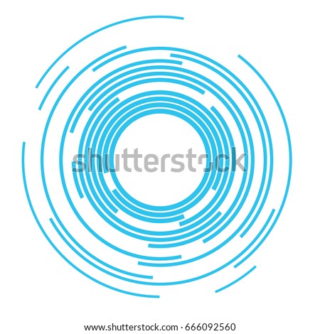 Concentric rings Sound wave background Vector illustration