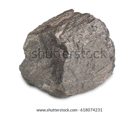 Iron ore isolated on white background. Iron ore are rocks and minerals from which metallic iron can be economically extracted . Foto d'archivio © 