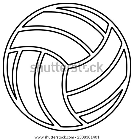 Volleyball ball icon. Vector illustration. isolated volleyball ball icons. Black volleyball ball symbol