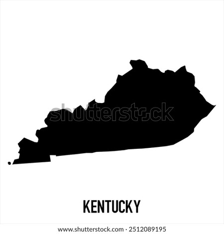 Kentucky map. Abstract design, vector illustration