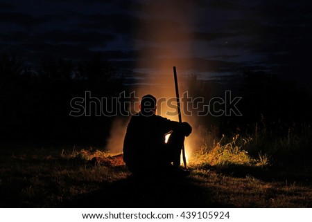 Similar – Image, Stock Photo Enlightenment Man Shaman