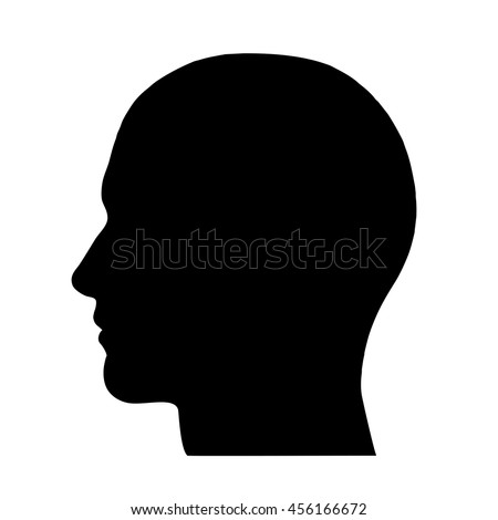 SIlhouette of a head Foto stock © 
