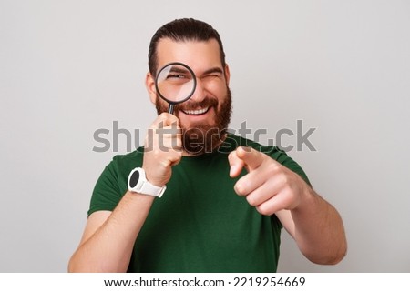 Similar – Image, Stock Photo Elderly man looking through window in twilight