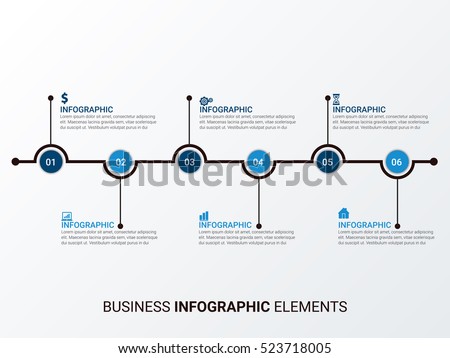 Infographic design template can be used for workflow layout, diagram, number options, web design. Infographic business concept, parts, steps or processes. Abstract background.