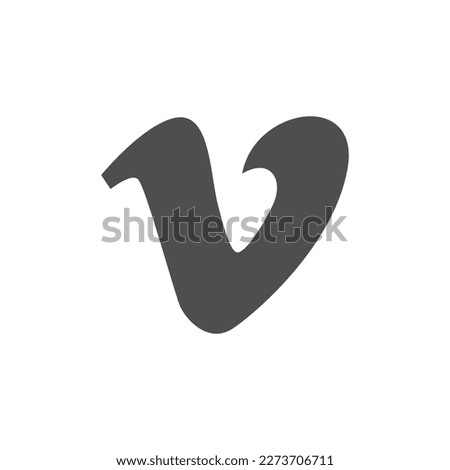 Vimeo vector logo. Isolated vimeo logo vector design. Designed for web and app design interfaces.