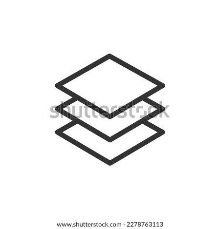 Layer Icon in trendy flat style isolated on white background. Layer icon for your web site design, app, logo, UI. Vector illustration, EPS10