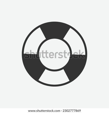 life buoy isolated icon. sea belt vector outline sign. safety and help icon for web site and mobile app. vector illustration eps10