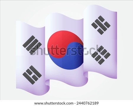 universal 3d waving flag in the wind national symbol for country and region in the worldwide