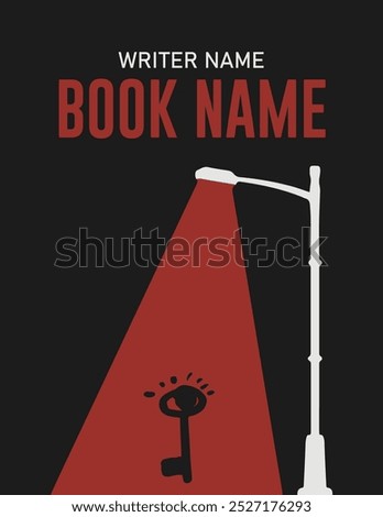 Lamppost Book Cover Design, 8.5 x 11 inch Book Cover Design, Book Cover Design Vector And Template.