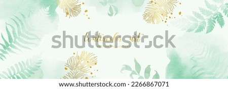 Similar – Image, Stock Photo green fern leaves in springtime