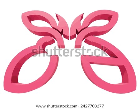 3D Rendering Typography Graffiti Logo Symbol  Word Emma suitable for use on clothing t shirt, jewelry necklaces, birthday souvenirs, engagements, weddings