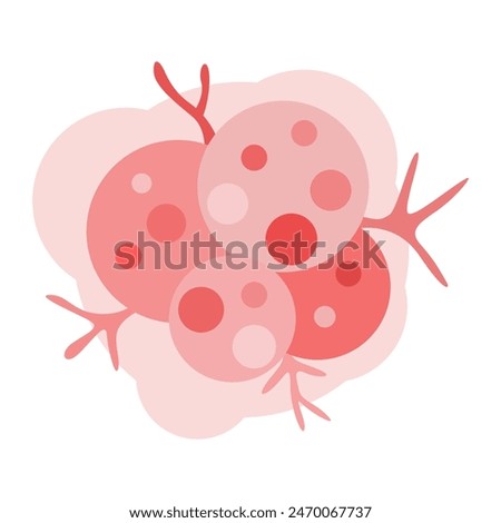 cancer cell growth. cancer disease concept