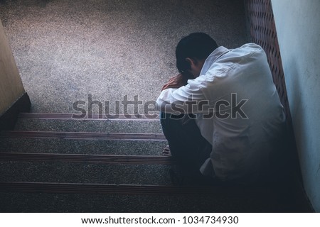 Image, Stock Photo young asia boy alone in the house