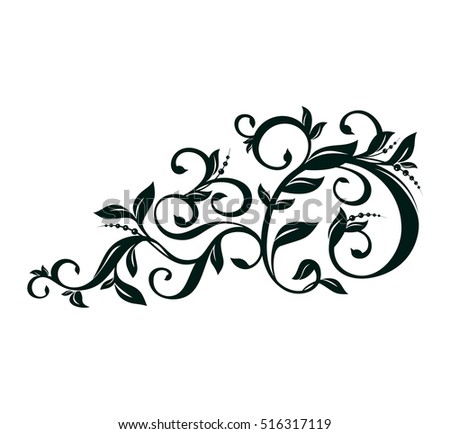 vector floral ornament ornaments for page decoration decorative