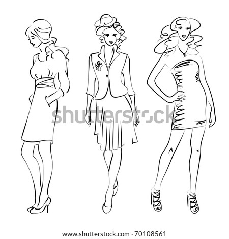 Women Fashion, Vector - 70108561 : Shutterstock