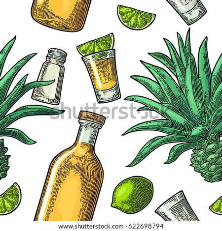 Similar – Image, Stock Photo Tequila shots with salt and lemon