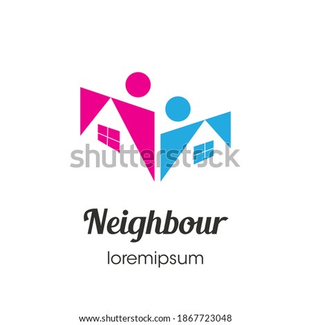 Neighbour logo or symbol template design