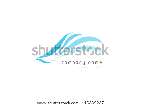 Flying Birds isolated, swoosh stylise, abstract birds, Airline template logo, 
Tourism template logo
