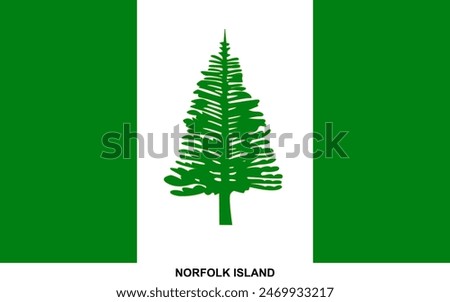 Flag of NORFOLK ISLAND, NORFOLK ISLAND national flag