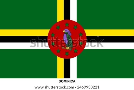 Flag of DOMINICA, DOMINICA national flag