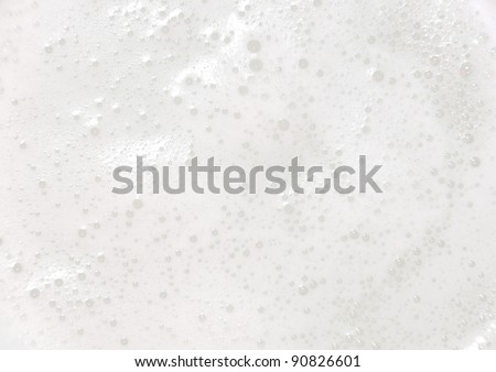 White foam