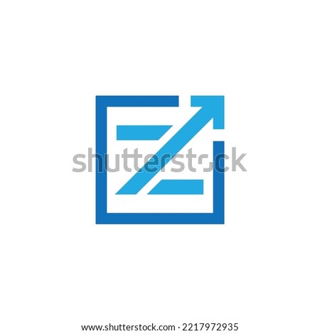 Letter Z arrow Logo Design, growth, consulting logo, financial, vector, Icon, Z initial sign