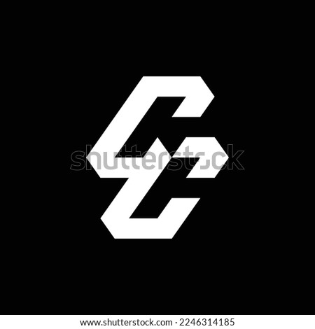 CC letter logo design, CC monogram initials letter logo concept, modern company logo