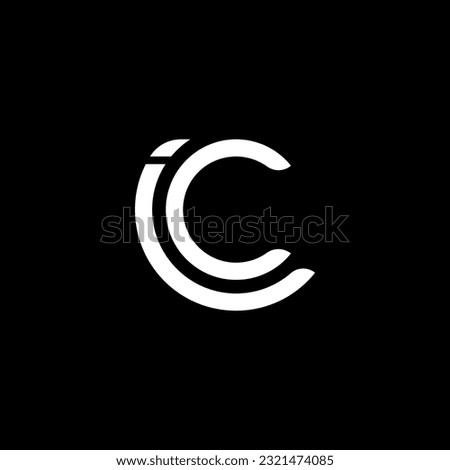 iC Logo, iC Monogram, Initial iC Logo, Letter iC Logo, Icon, Vector