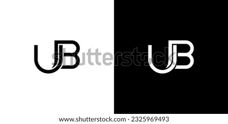 UB Logo, UB Monogram, Initial UB Logo, Letter UB Logo, Icon, Vector