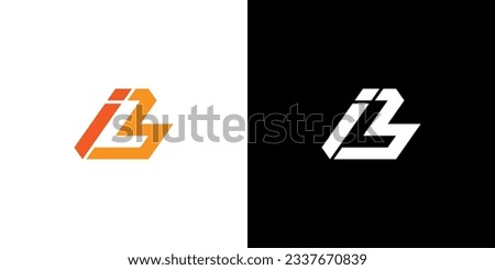 Letter iL negative space logo, iL Monogram, Initial iL Logo, iL Logo, Icon, Vector