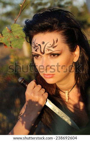 beautiful girl-warrior - Amazon