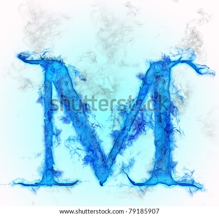 Letter M In Water Ink Design Stock Photo 79185907 : Shutterstock