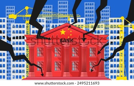 China's Banking System, Chinese property sector crisis, financial crisis,  Real Estate slump, stock market decline