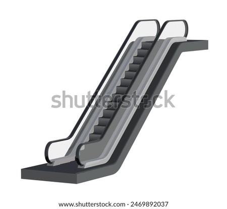 icon logo sign art escalator lift element vector template isolated