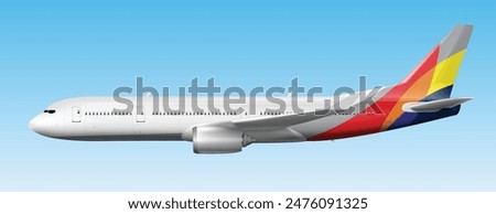 Asiana icon logo sign symbol south Korea side air jet liner fly sky blue cloudy cloud view plane icon art design vector Boeing visa wing trip pilot Asia holiday cargo Incheon Soul Busan livery