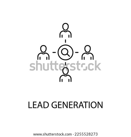 Lead Generation icon. Line simple icon for templates, web design and infographics