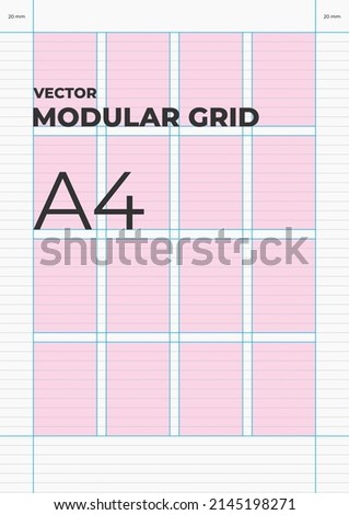 Modular Vector Grid A4 Layout