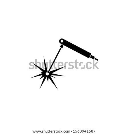 Welding machine icon in trendy flat style isolated on white background. Symbol for your web site design, logo, app, UI. Vector illustration, EPS