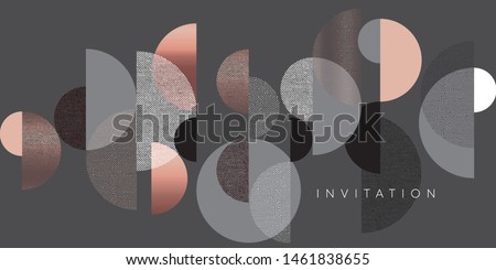 Horizontal elegant gradient geometric header template. Lux and business vibes laconic vector design element for card, header, invitation, poster, social media, post publication.
