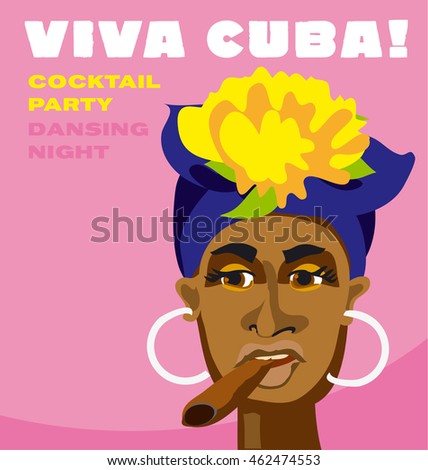 Similar – cuban girl on pink background