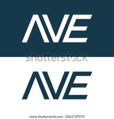  AVE logo design vector template