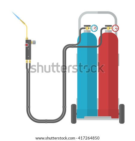 Oxy-fuel welding and cutting. Gas welding. 