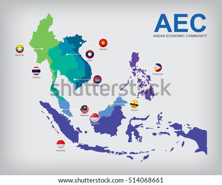 AEC Asean Economic Community map