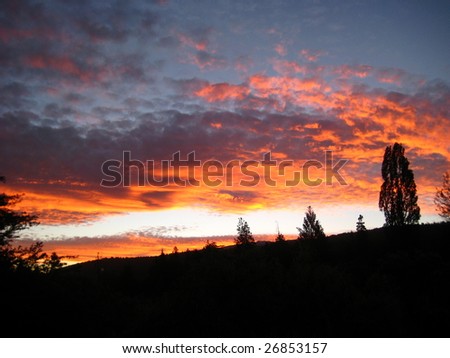 Sunset in Patagonia, San Martin de los Andes, Argentina