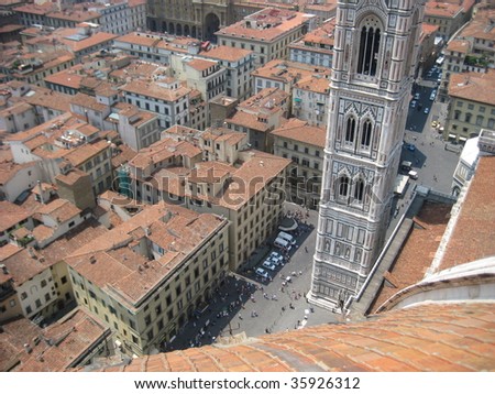View from Brunelleschi\'s Dome, Florence, Italy